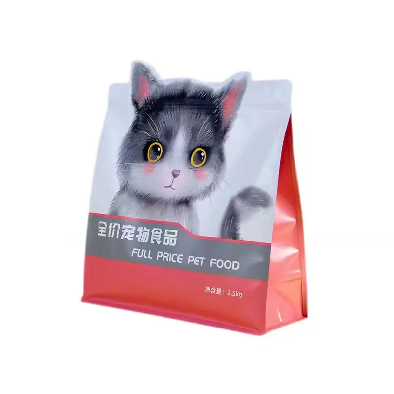 Custom Zipper Flat Bottom Pouch Food Nuts Storage Pouches Clear Self Sealing Packaging Bag