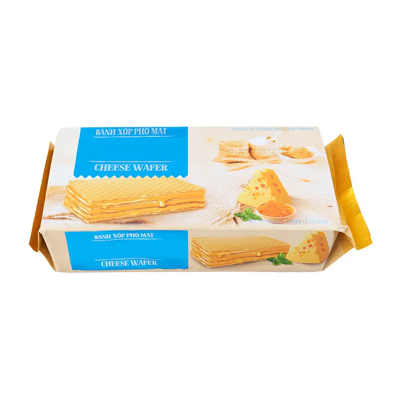 Stand up resealable cookie candy snack back sealed middle sealing packaging
