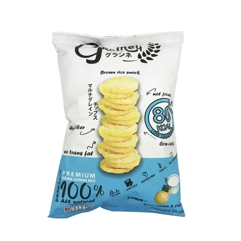 Custom Printed Inflatable Potato Chips Snack Food Packaging Plastic Bags