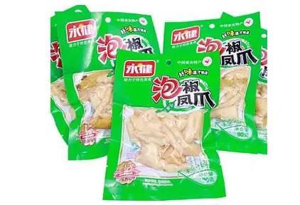 What material is good for vacuum packaging bags of pickled pepper and chicken feet food?