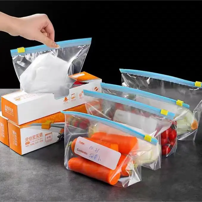 Custom Fresh Food Storage Bags Transparent Vacuum Bags