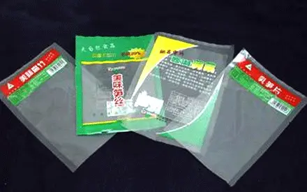 What causes food vacuum packaging bags to become sticky?