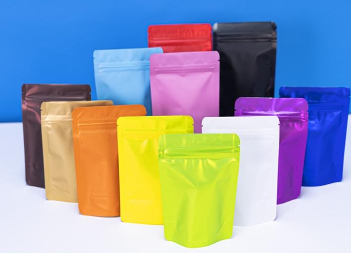 What are the suitable packaging options for colored aluminum plated self sealing bags