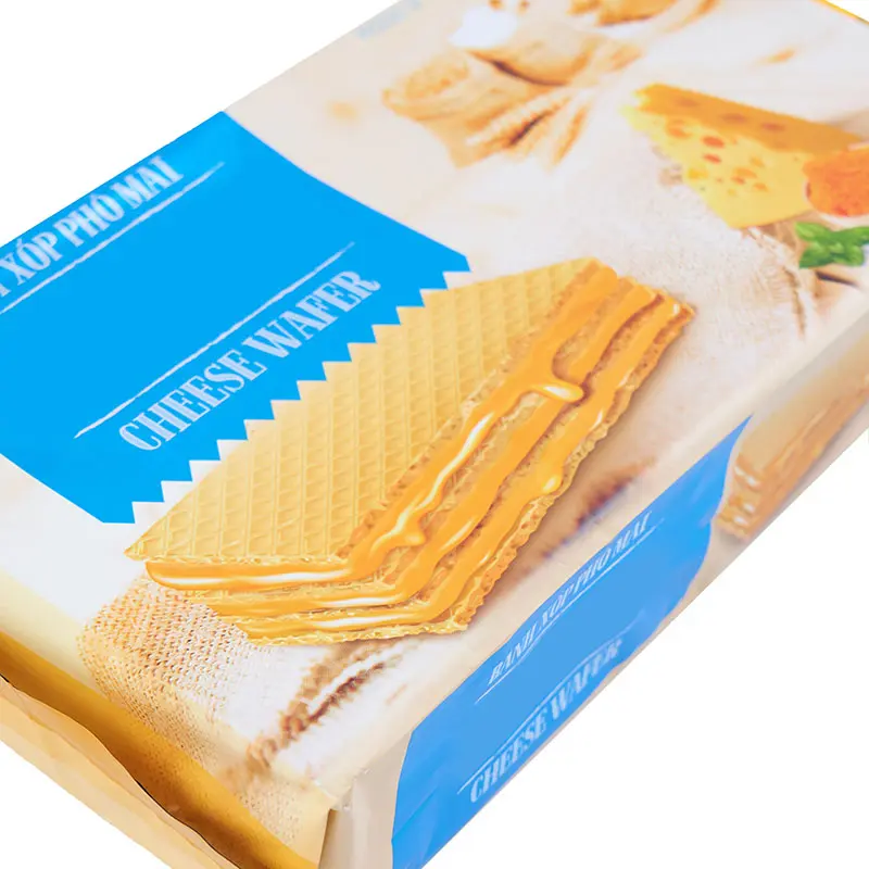 Stand up resealable cookie candy snack back sealed middle sealing packaging
