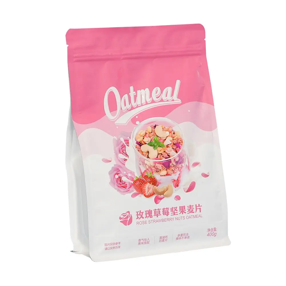 Composite Zipper Eight side Seal Food Packaging Bag