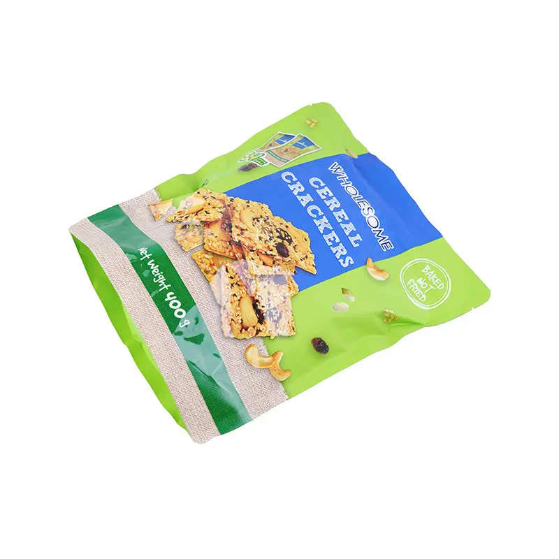 Food packaging plastic Aluminum Foil Bags Zip Lock Doypack Stand Up Pouch Bags