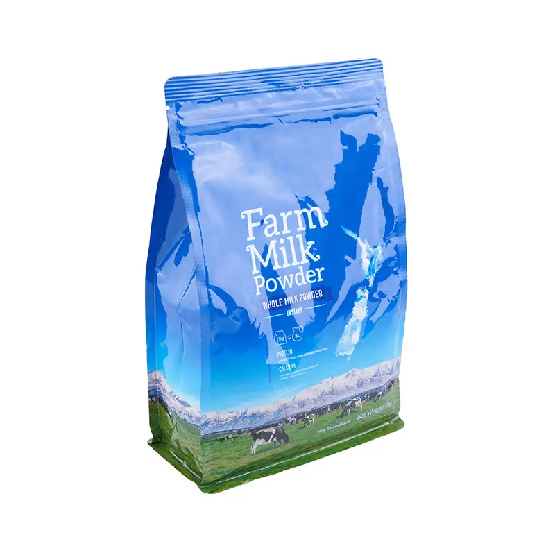 Custom Zipper Flat Bottom Pouch Food Nuts Storage Pouches Clear Self Sealing Packaging Bag
