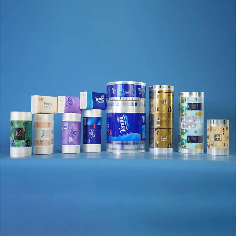 Custom Plastic Packaging Roll Film For Toilet Paper roll/ Tissue Wrapping Paper Packaging
