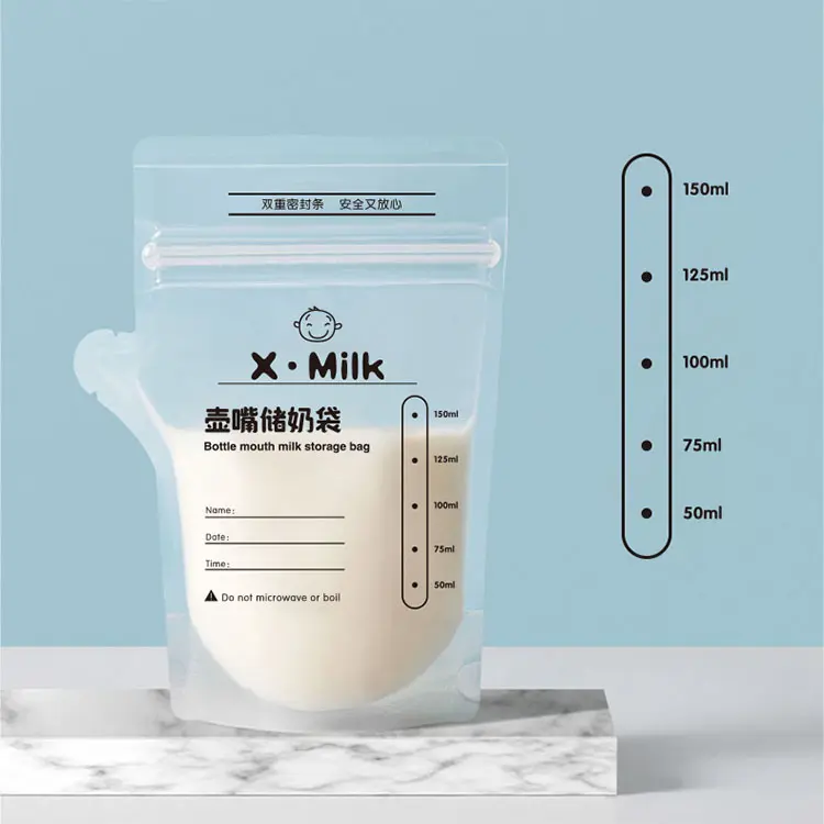 High quality Breast milk storage bag baby food packaging bags BPA free
