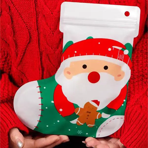 Custom Printing Reusable Plastic Shaped irregular shape free Pouch bags