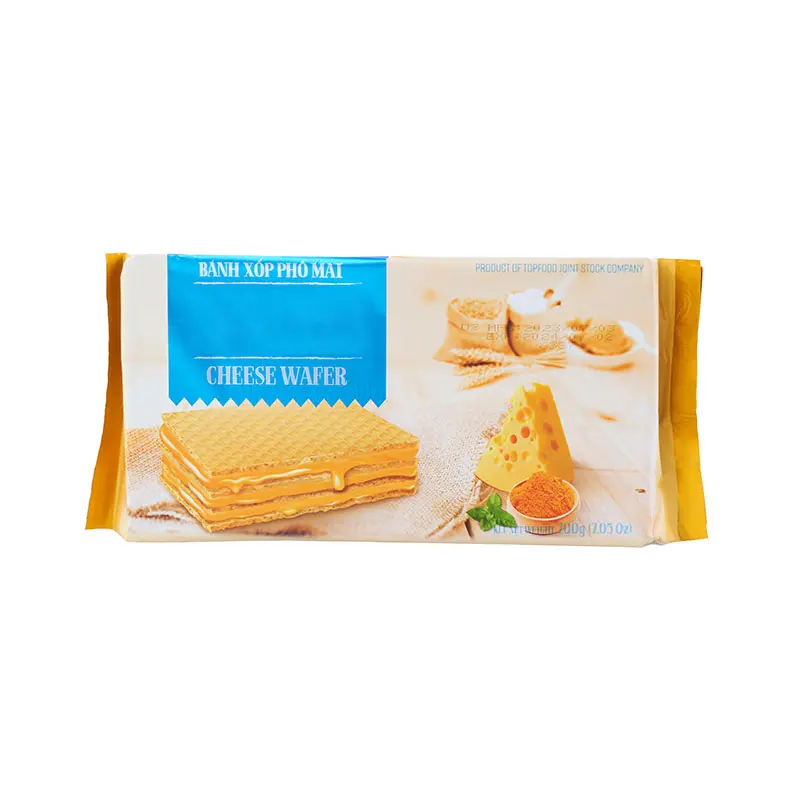 Stand up resealable cookie candy snack back sealed middle sealing packaging