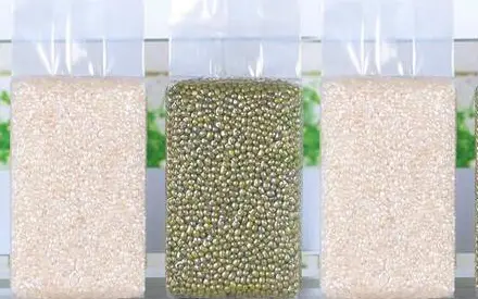 How many materials are used for packaging bags of small grain food?