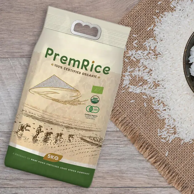Plastic Packaging Bag Transparent Laminated Vacuum Packaging Bag for Rice Bag