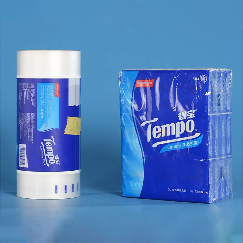 Custom Plastic Packaging Roll Film For Toilet Paper roll/ Tissue Wrapping Paper Packaging