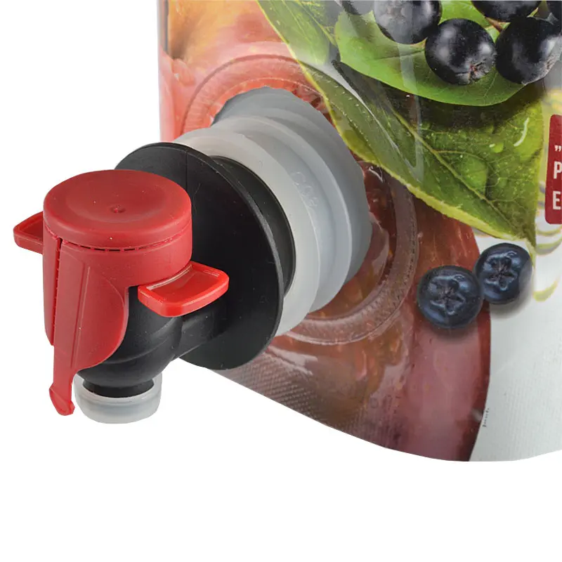 Double Fold Bottom Bag Beverage Bag-in-box Bag In Box For Wine/Water/Juice With Butterfly Valve