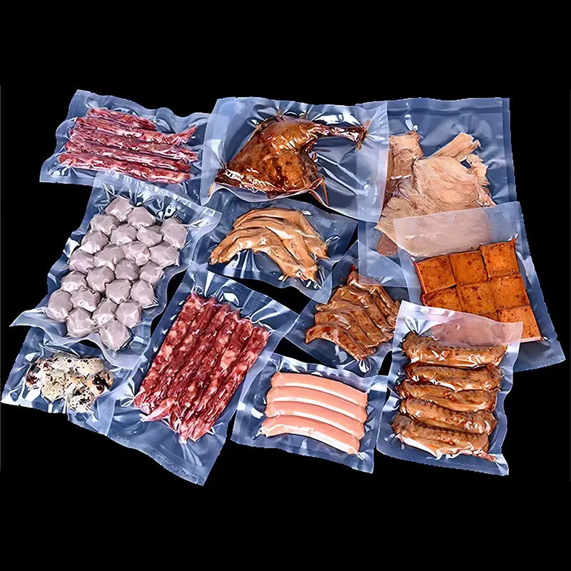 Factory custom seal plastic Frozen food packaging bags for beef meat fish packaging